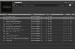 Macklemore- The Heist Spotify