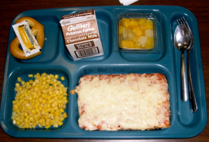 Unhealthy school lunch