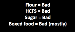 bad food list