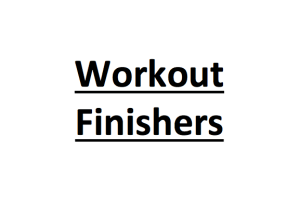 workout finishers
