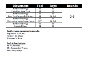 Kettlebell + Suspension Trainer