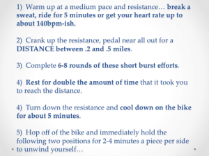 Schwinn Airdyne Ride for Distance Training Protocol