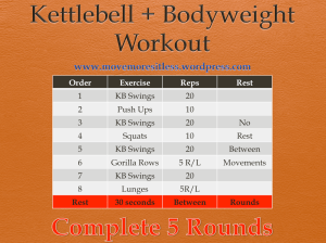 sample kettlebell and bodyweight workout