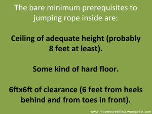 Jump rope suggestions for workouts